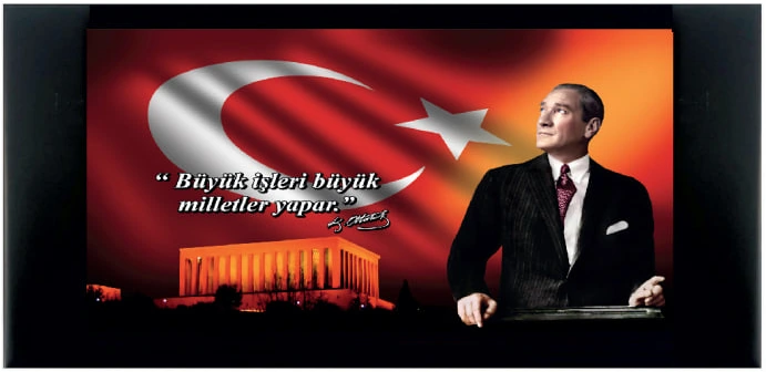 Atatürk Deri Makam Panosu ürün örneği