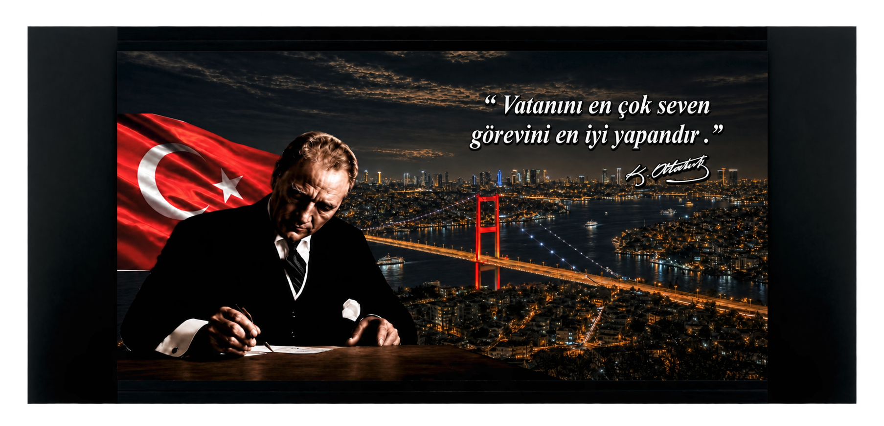 Türkiye İl Temalı Işıklı Atatürk Makam Panoları ürün örneği