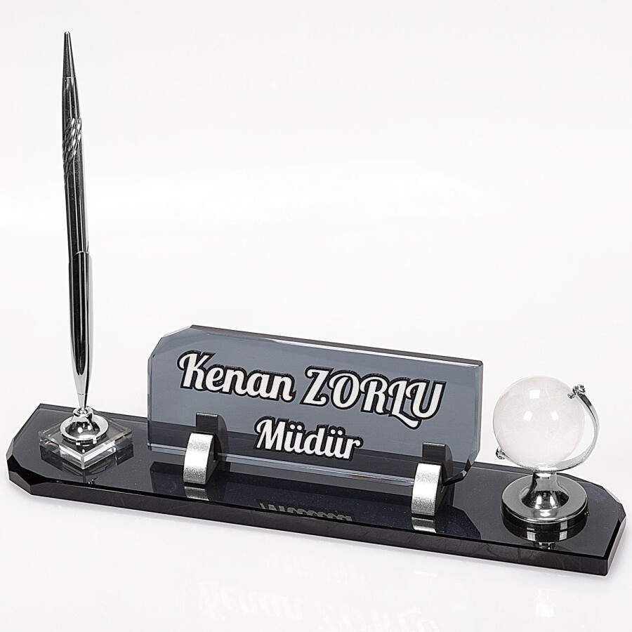 Kristal Masa İsimliği – KMI-004 – Plaket - Masa İsimlikleri